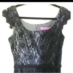 Eliza j Black lace dress